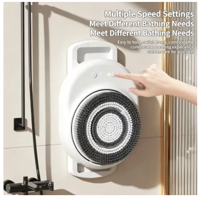 Electric Back Rub Artifact Automatic Intelligent Bath Brush Wall-Mounted Back Rub Machine Bath Brush