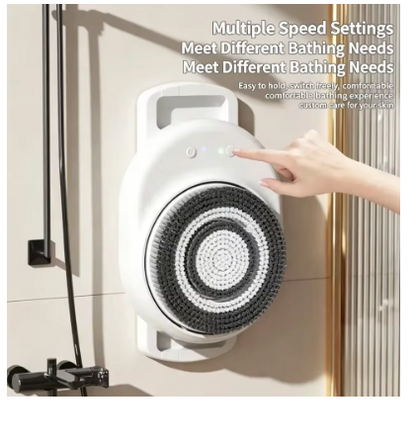 Electric Back Rub Artifact Automatic Intelligent Bath Brush Wall-Mounted Back Rub Machine Bath Brush