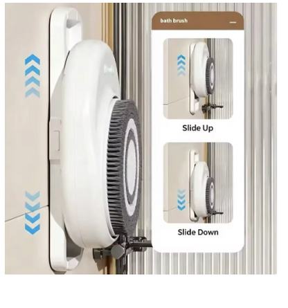 Electric Back Rub Artifact Automatic Intelligent Bath Brush Wall-Mounted Back Rub Machine Bath Brush