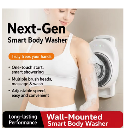 Electric Back Rub Artifact Automatic Intelligent Bath Brush Wall-Mounted Back Rub Machine Bath Brush